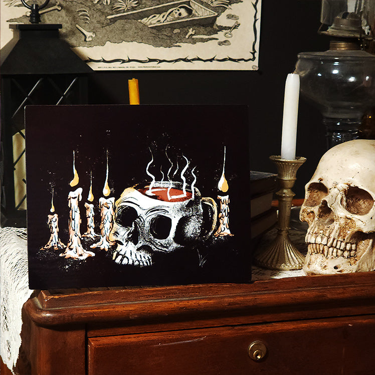 Dark Coffee (Art Print on Metal)