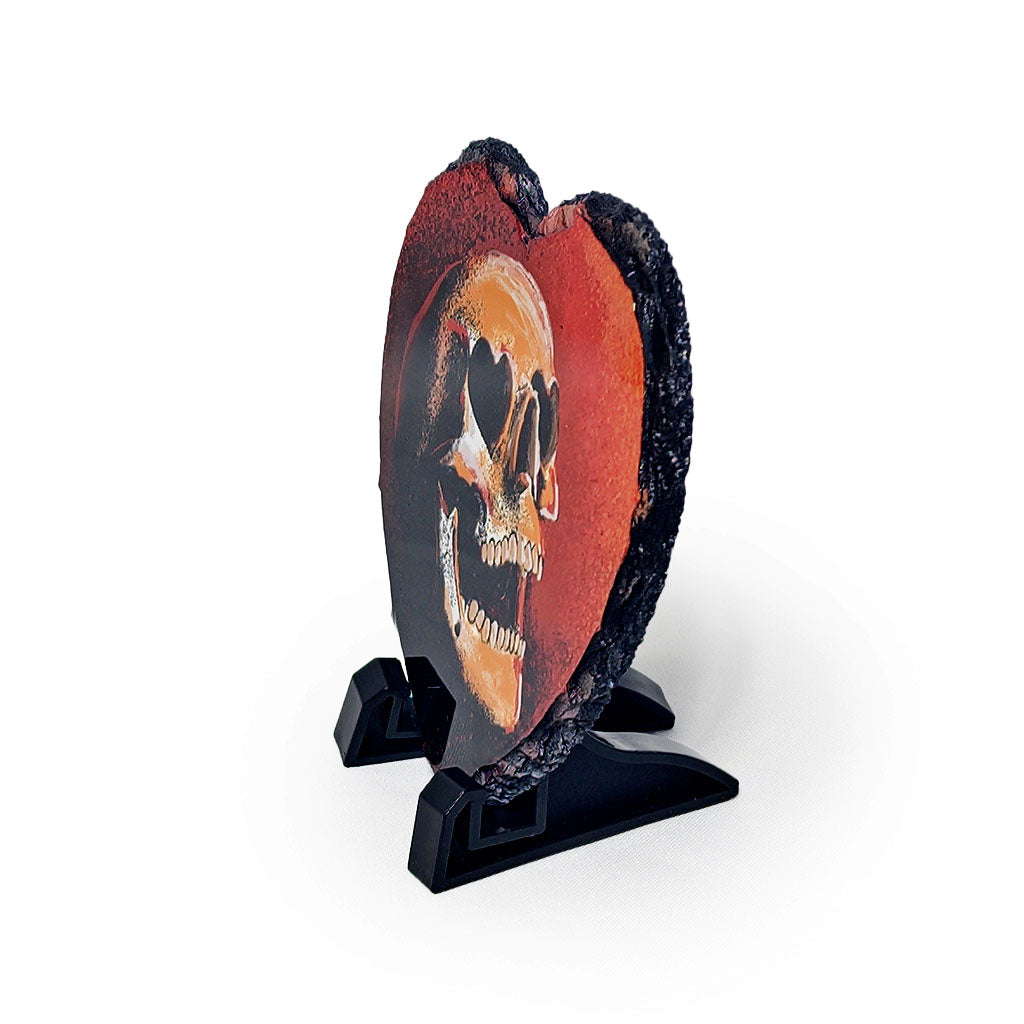 Romance Skull on Stone Slate